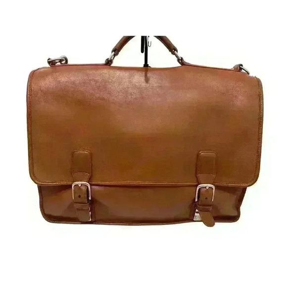 Coach Handbags - Authentic Vintage Coach Madison British Tan Leather Briefcase/Laptop Bag #5325